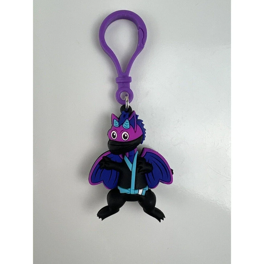 Kids Heart Challenge 2022 Breeze Dragon Character Rubber Keychain Bag Charm